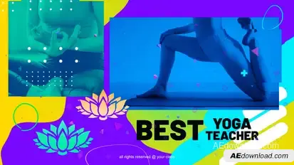 Yoga Course Intro Product Promo template preview