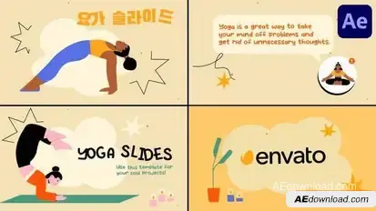 Yoga Explainer Scenes for After Effects Openers template preview