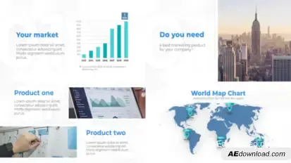 Corporate Business Presentation – Success Promo Slideshow: Teamwork, Strategy, Leadership and Growth Video Displays template preview