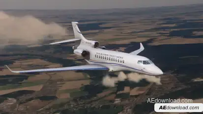 Your Business Jet Airlines Video Displays template preview