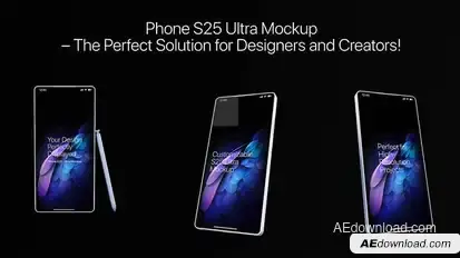 Your Design, Perfectly Displayed – Phone S25 Ultra Mockup Product Promo template preview