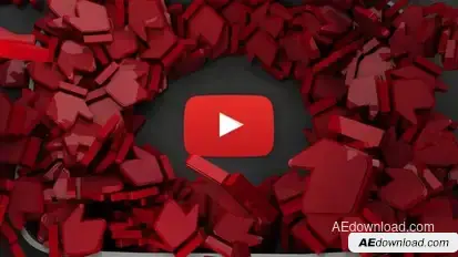 Youtube 3D Logo Logo Stings template preview
