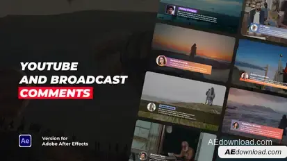 Youtube and Broadcast Comments broadcast-packages template preview