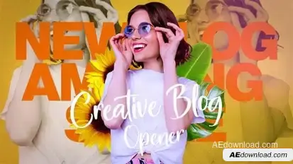 Youtube Blog Opener | Creative Colorful Vlog Intro Openers template preview
