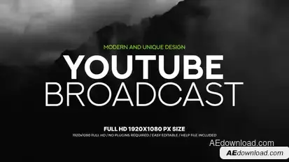 Youtube Broadcast broadcast-packages template preview
