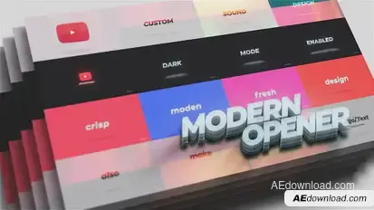 YouTube Channel Intro Opener Openers template preview