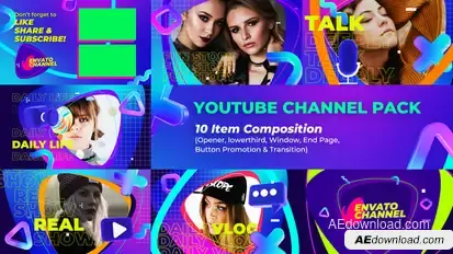 Youtube Channel Pack broadcast-packages template preview