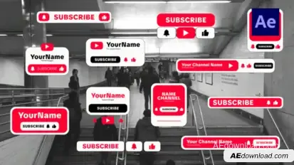 Youtube Elements /Ae Elements template preview
