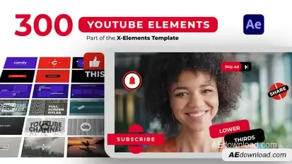 Youtube Elements | After Effects Elements template preview