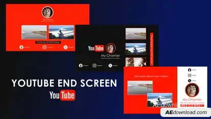 Youtube End Screen 0.3 broadcast-packages template preview