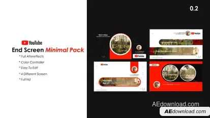 Youtube End Screen Pack 2 Product Promo template preview