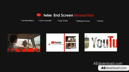 Youtube End Screen Pack 3 Product Promo template preview