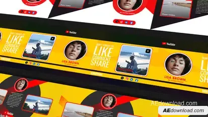 YouTube End Screen Promo Pack - Modern Outro and Subscribe Templates broadcast-packages template preview