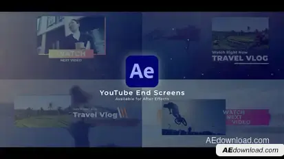 YouTube End Screens broadcast-packages template preview