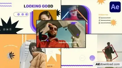 Youtube Endscreens for After Effects Openers template preview