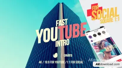 Youtube Fast Intro 4 Openers template preview