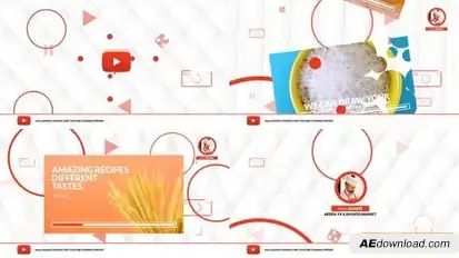 Youtube Food Intro Openers template preview