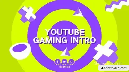 Youtube Gaming Intro Openers template preview