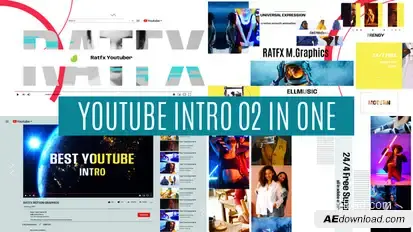 Youtube Intro Elements template preview