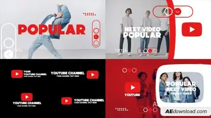 Youtube Intro Pack broadcast-packages template preview