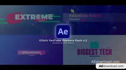 YouTube Intro Pack Openers template preview