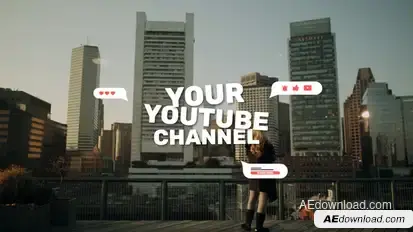 Youtube Intro Titles Titles template preview