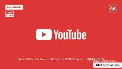 YouTube Logo Intro Logo Stings template preview