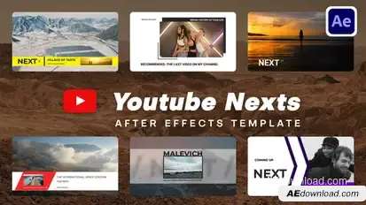 Youtube Nexts broadcast-packages template preview