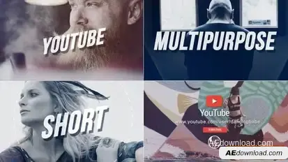 Youtube Profile Promo Openers template preview