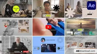 Youtube Promo And Endscreens | After Effects Openers template preview