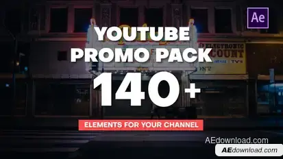 YouTube Promo Pack broadcast-packages template preview