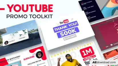 YouTube Promo Toolkit Product Promo template preview
