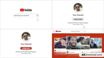 Youtube Promotion Elements template preview