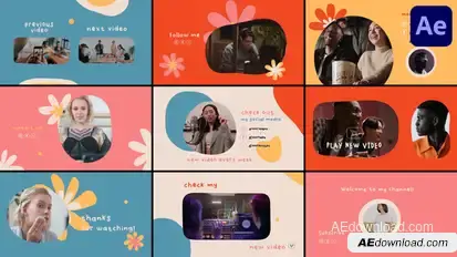 Youtube Scenes for After Effects Openers template preview