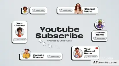 Youtube Subscribe Elements template preview