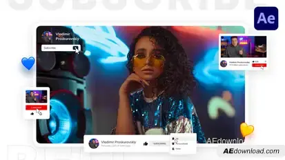 YouTube Subscribe | After Effects Elements template preview