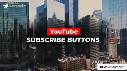 Youtube Subscribe Buttons / AE Elements template preview