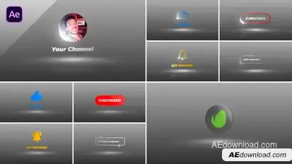 Youtube Subscribe Channel Elements template preview