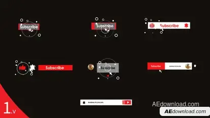 Youtube Subscribe Elements Elements template preview