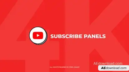 Youtube Subscribe Panels 4K Elements template preview