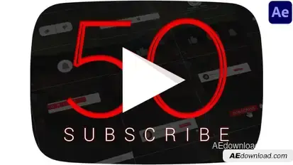 Youtube Subscribers | After Effects Elements template preview