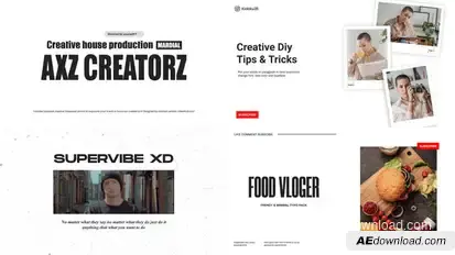 Youtube Typopack broadcast-packages template preview
