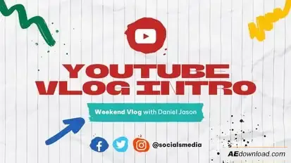 Youtube Vlog Intro Openers template preview