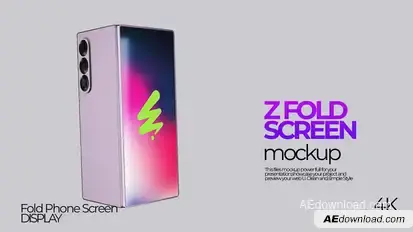 Z Fold Phone Mockup Product Promo template preview