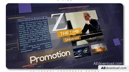 Z Time | Universal Corporate Promo Video Displays template preview