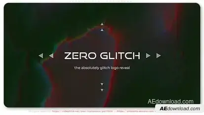 Zero Glitch Logo Reveal Logo Stings template preview