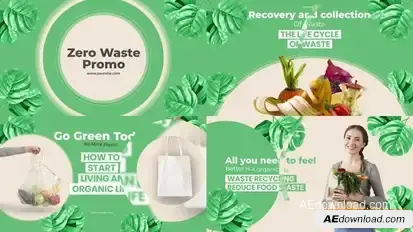 zero waste save the planet promo Openers template preview