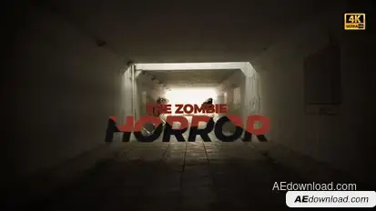 Zombie Horror Titles template preview