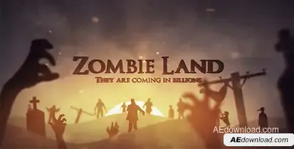 Zombie Land Logo Stings template preview