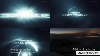 ZOOM Cinematic Trailer Titles template preview